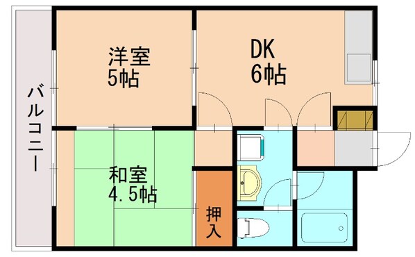 伊賀駅 徒歩17分 2階の物件間取画像